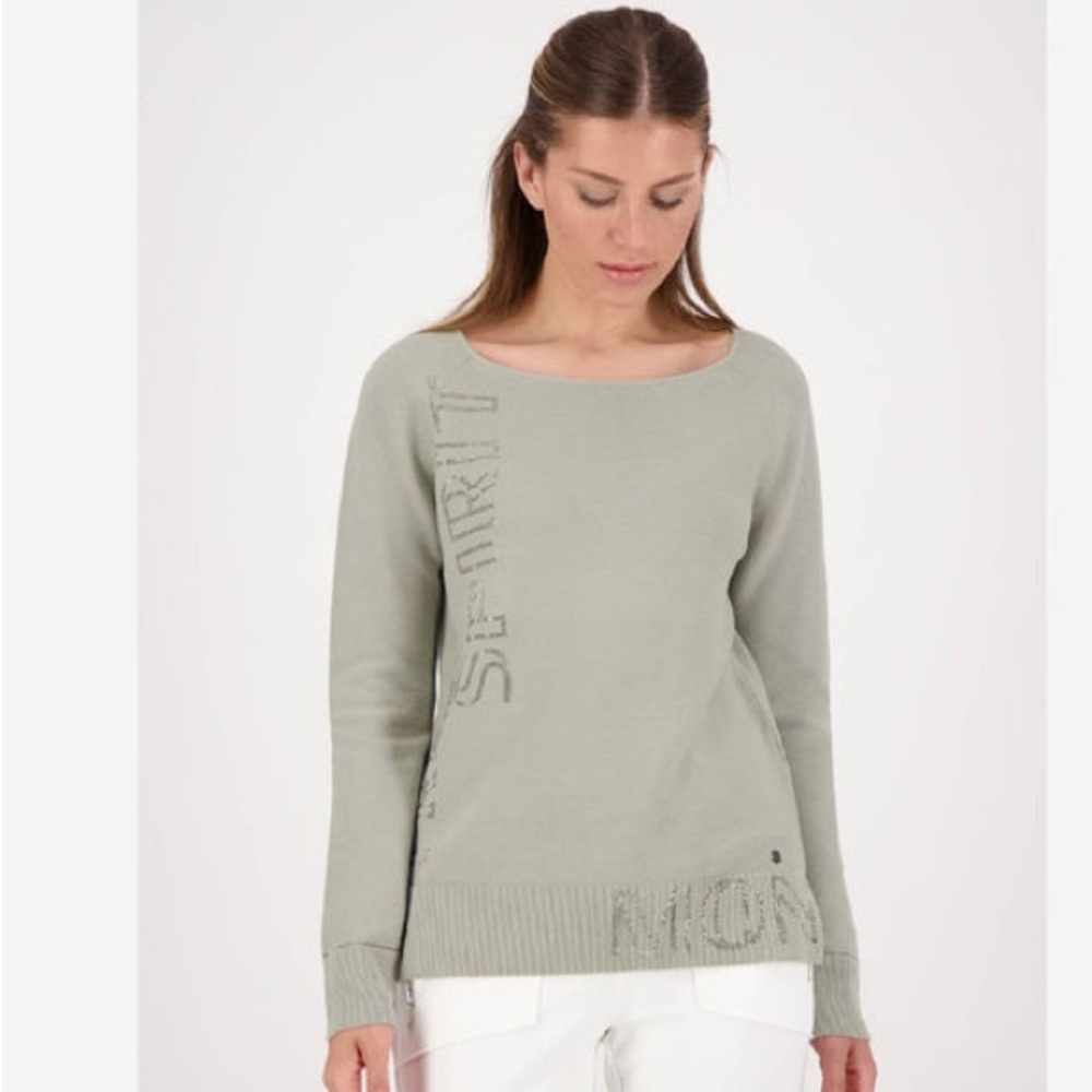 monari monogrammed cuffed sweater (SZ 34)